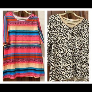 NWOT Lot of 2 Print Tees